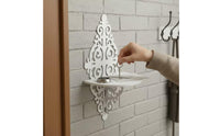 Ornate Wall Shelf Intricate Pattern Ornate Display Shelf Vintage Styled for Entryway
