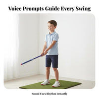 Kids Golf Swing Posture Ion Childrens Swing Practice Immediate Golf Rhythm Practice Tool for Beginners, Home, Driving Range