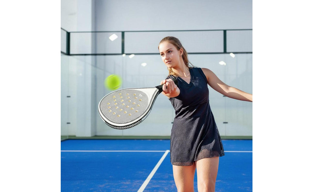 Resilient Padding Foam Interior Racket Shock Absorption Carbon Fiber Padel Paddle Carbon Fiber Padel Racket Aerodynamic Design