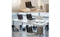 Aluminum CD Storage Box with Dividers Sturdy CD Organizer Box Portable Heavy-Duty for Collectors