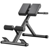 Roman Chair with Foam Rollers Space-Saving Roman Chair Compact Hyperextension Bench for Apartment