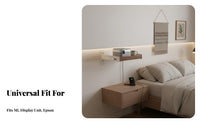 Wall Mounted Display Shelf Solid Wood Levitating Display Shelf Space Saving Electronics Accessory for Bedroom, Living Room
