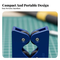 Precise Measurement Cue Straightness Checker Accurate Check Pool Cue Straightness Tester Double-Wheel Design for Game Room, Tournaments