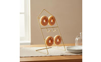 Donut Display Stand Minimalist Design House Shaped Display Rack Multi-Hook Mug Tree for Bakery, Kitchen