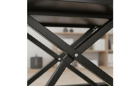 Single-Hand Adjustment Sit to Stand Desk Converter Space-Saving Height Adjustable Desktop Converter Minimal Assembly Height Adjustable Desktop Riser Waterproof Surface for Gamers, Students, Professionals