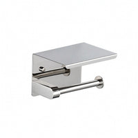 Wall-Mount Bathroom Tissue Holder with Shelf Space-Saving Bathroom Accessory