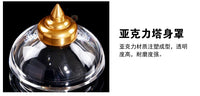 Tibetan Buddhist Alloy Crystal Stupa for Offering