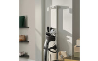 Wall Mounted Golf Bag Storage Rack Height Adjustable Wall Mount Golf Bag Holder Space-Saving Metal for Golfers, Garage, Mudroom