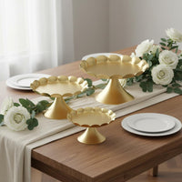 Cupcakes Effortless to Clean to Polished Metal Cake Stand Hollow Lace Edge Cake Display Stand