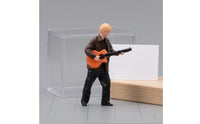 1/64 Scale Guitarist Figurine Craft Model Hand-Painted Guitarist Miniature Fragile 1/64 Scale Figurine