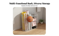 Space Saving Fitness Mat Storage Rack Multi-Purpose Fitness Mat Rack Large Capacity Home Gym Storage Basket Portable for Garage, Corner