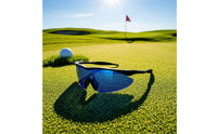 Blue-Tinted Golf Ball Spotter Glasses Lightweight Ball Finding Sunglasses Comfortable Golf Sunglasses with Case Proof for Athletes