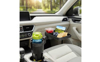 Multi-Functional Car Cup Holder with Tray Stable Car Cup Holder Tray Elevated Organizer Compact for Commuters