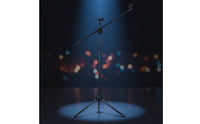 Microphone Stand with Extendable Support Arm Heavy Duty Tripod Microphone Stand Universal for Singers, Speakers, Stage, Studio