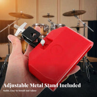 Vibrant Color High Low Tone Percussion Block Long-Lasting Bicolor Cowbell Block Clear Sound Plastic Cowbell Beginner Friendly for Drummers, Musicians, Beginners, Live Performance, Band Practice, Recording Studio