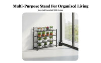 Floor-Standing Multi-Tier Step Stand Ladder Design three-tier Stepped Shelf Freestanding Plant Rack Indoor & fullydoor Use for Gardeners, Homeowners, Decorators, Balcony, Living Room, Patio, Porch