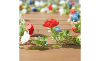 Independence Day Decorative Garland Reusable Patriotic Flower Garland House Decoration for Party, Tabletop