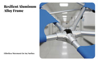 Lightweight Folding Stretcher Long-Lasting Portable Rescue Stretcher Heavy Duty Aluminum Alloy Medical Cot High Load Capacity for Firefighters Personnel, Ambulances, Sports Venues, Nursing Homes