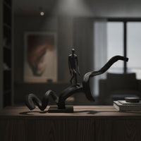 Abstract Human Figure Sculpture Modern Human Figure Sculpture Artistic Decorative Display Statue for Entryway