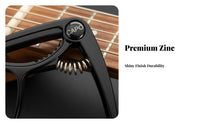 Guitar Capo Preserving Silicone Pad Acoustic Electric Guitar Capo Maintains Intonation Musical Instrument Accessory for Stage Performance, Live Gigs