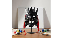Blank Chinese Opera Face Covering Paint Your Own Hand-Paintable Graffiti Face Covering Sturdy Craft Supplies for Artists, Art Projects, Halloween