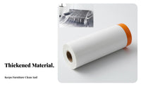 Furniture Protection Sheet Dust Sheeting Roll Thickened Painters Sheet for Home Renovators, DIY Enthusiasts, Dorm Room, Moving