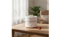 Multifunction Electric Cooker Non-Stick Electric Cooker with Ceramic Pot Small Hot Pot Easy-Clean Compact for Students