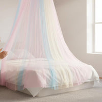 Single Door Canopy Net Hanging Design Princess Bed Net Breathable Mesh