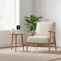 Compact Security Camera with Mounting Plate Smart Pan and Tilt Camera Wireless Tabletop for Caregivers, Parents, Pet Owners, Home Monitoring