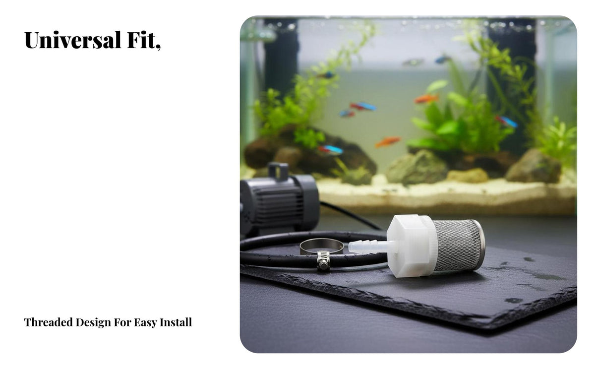 Stainless Steel Mesh Strainer Debris Water Pump Inlet Strainer Construction Aquarium Pump Intake Strainer for Garden Ponds, Rain