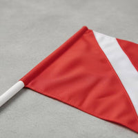 Warning Flag with Pole High-Visibility Boat Flag with Pole Marine Marker for Boaters, Divers, Boating, Diving