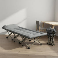 Multi-Functional Office Rest Bed Easy Storage Single Folding Cot Heavy Duty Portable Sleeping Cot Breathable Material for Camping, Travel