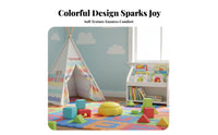 Non-Slip Surface Kids Balance Stepping Stones Vibrant Colors Rainbow Crossing Stones Indoor & Outdoor Play Stackable Balance Blocks Long-Lasting for Preschoolers, Toddlers, Kindergarten, Playroom
