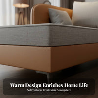 Light Luxury Design Single support Chaise Soft Upholstery Oversized Chaise Lounge Deep Seat Indoor Furniture Minimalist Aesthetic for Interior Designers, Book Lovers, Hotel Lobby, Apartment, Living Room, Reception Area