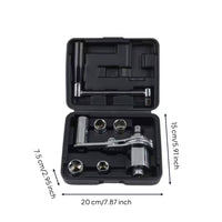 Wheel Wrench with Socket Adapters Labor-Saving Lug Wrench Nut Remover with Storage Case Extended Tire Changing Tool for Vehicle Owners, Garage