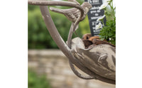 Bird Shaped Hanging Planter Easy to Install Iron Hanging Planter Heavy-Duty Metal Plant Hanger for Balcony
