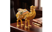 Camel Figurine Jeweled Camel Ornament Gold-Toned for Decorators