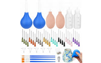 Controlled-Dispersion Needle Tip Applicator Bottle Detailed Needle Tip Press Bottle Reusable Tool Easy to Use for Ceramic Glazing