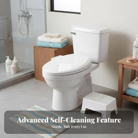 Posterior and Feminine Wash Self-Cleaning Bidet Seat Retractable Nozzles Self-Cleaning Bidet Easy to Clean Ergonomic Design for Homeowners, Families, Seniors, Restroom, Home, Apartment