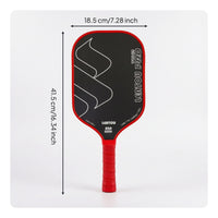 Hot Pressed Carbon Fiber Pickleball Paddle Extended Pickleball Paddle Lightweight Sporting Goods Non-Slip for Adults