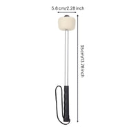 Snare Drum Mallet with Lanyard Soft-Striking Bass Drum Mallet Comfortable Snare Drumstick for Corps