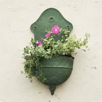 Iron Wall Planter Vintage Easy to Install Metal Plant Holder for Patio