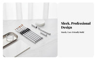 6 Pieces Multiple Sizes Included Nail Art Brush Set Detachable Design Gel Nail Brush Set Professional Quality for Home Use, Beauty School