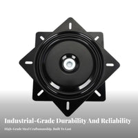 Duty Rotate Plate Smooth Rotation Chair Swivel Base Sturdy Construction 360 Degree Turntable Bearing for Repair Professionals, Office, Workshop