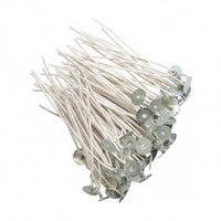 100 Pieces Low Smoke Pre-Waxed Candle Wicks Easy to Light DIY Candle Wick Kit for Workshops