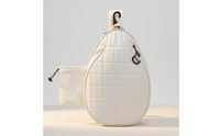 Oval Racket Bag Padded Quilted Racket Bag Shoulder Strap