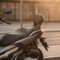Passenger Backrest Padded Back Support with Mounting Brackets Foam Padding for Commuters, Long-Distance Riders
