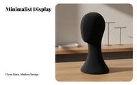 Velvet Head Form Elegant Design Hairpiece Display Stand Stable Base