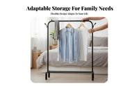 Foldable Rolling Clothes Organizer Space-Saving Rolling Rack with Shelf Multi-Functional Garment Stand Easy Installation for Apartment Dwellers, homeowners, Bedroom, Laundry Room, Entryway, spacious Closet