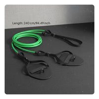 Swimming Resistance Cord Break-Resistant Land Swim Detachable Handles Exercise Equipment for Swimmers, Dryland, Home